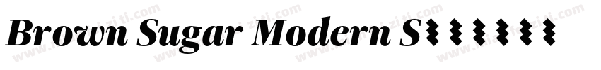 Brown Sugar Modern S字体转换